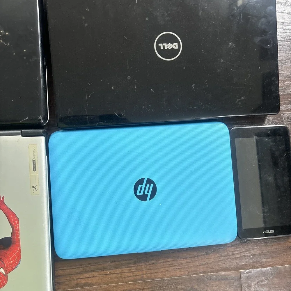 Lot of 5 Laptops + ASUS Tablet Dell HP Acer Compaq For Parts/Repair AS-IS